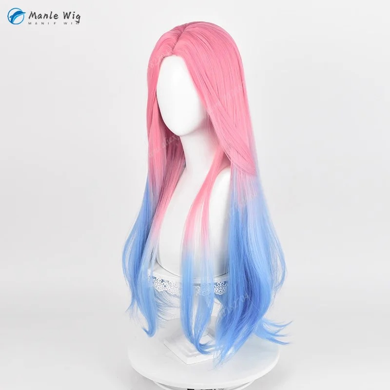 Anime Cosplay Blue Hair - z;3,d'5,g\7/Mizi Wig Pink Blue Dyed 76cm