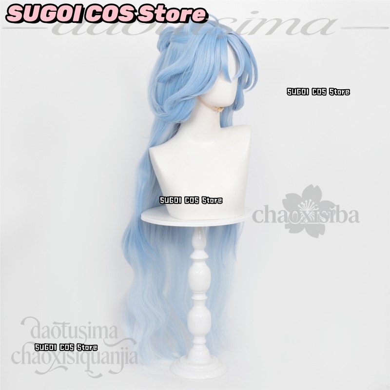 C921Anime Game Wuthering Waves - Anime Cosplay Blue Hair ulasan dan harga