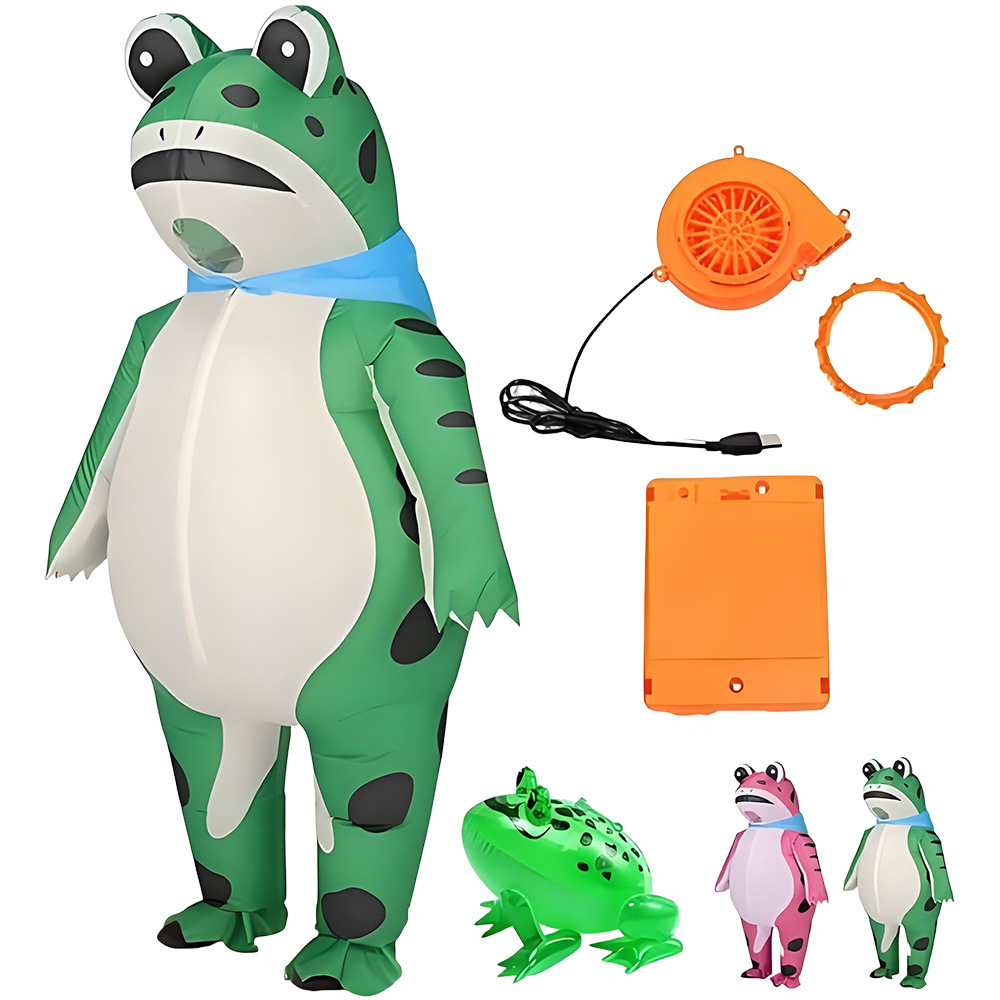 ZOETOPKID Inflatable Frog Cosp - Anime Cosplay Jumpsuit ulasan dan harga