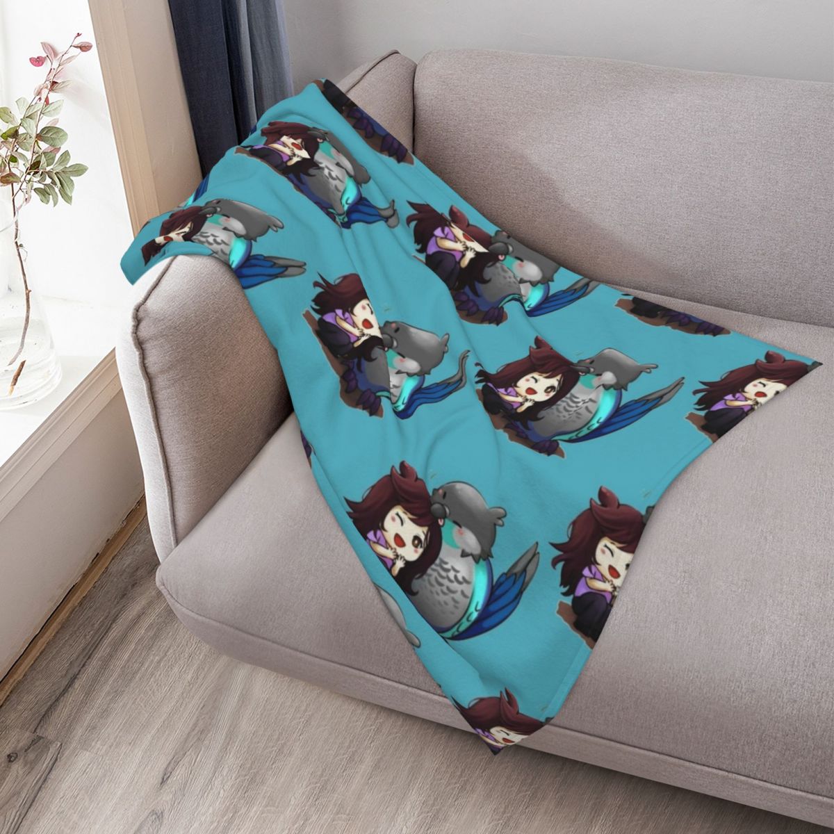 Love Bird Throw Blanket cospla - Anime Cosplay Idea ulasan dan harga