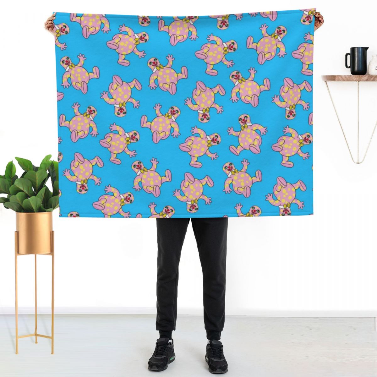 Blobby Blobby Blobby Throw Bla - Anime Cosplay Idea ulasan dan harga